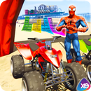 Fourwheeler SuperHeroes Quad Bike Racing APK