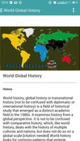 World Global History capture d'écran 1