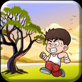Angry Boy Running Game icône
