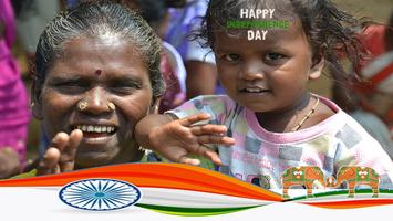स्वतंत्रता दिवस भारत फोटो ग्रिड скриншот 1