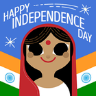 Independence Day Greeting Cards 15 Aug icône