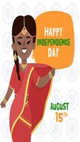 Independence Day Greeting Cards 15 Aug पोस्टर