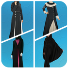 Arab Woman Abayas Photo Suit icône