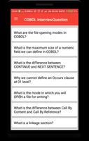 COBOL Interview Questions Ekran Görüntüsü 1