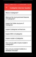 CodeIgniter Interview Question poster