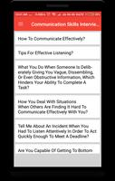 Communication Skill Interview Question Plakat