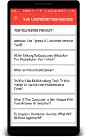 Call Center Interview Question ảnh chụp màn hình 1