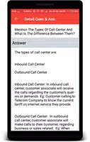Call Center Interview Question ảnh chụp màn hình 3