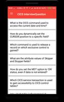 Poster CICS Interview Questions