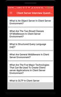 Client Server Interview Question Affiche