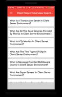 Client Server Interview Question capture d'écran 1