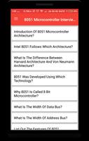 8051 Microcontroller Interview Question Affiche