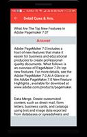 Adobe Pagemaker Interview Question capture d'écran 2