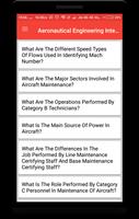 Aeronautical Engineering Interview Question ภาพหน้าจอ 1