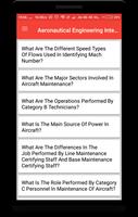 Aeronautical Engineering Interview Question capture d'écran 1