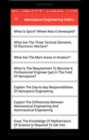 Aerospace Engineering Interview Question Plakat