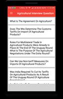 Agricultural Interview Question Poster