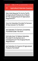 Agricultural Interview Question screenshot 1