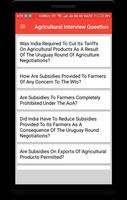 Agricultural Interview Question Screenshot 1