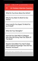 Air Hostess Interview Question 포스터