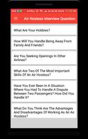 برنامه‌نما Air Hostess Interview Question عکس از صفحه