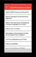 Airline Pilot Interview Question Poster