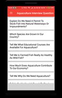 Aquaculture Interview Question gönderen