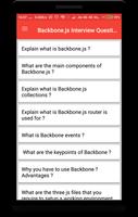 Backbone.js Interview Question poster