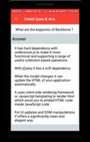 Backbone.js Interview Question تصوير الشاشة 3