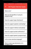 GO Program Interview Questions Affiche