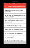 Deputy General Manager Interview Question Ekran Görüntüsü 1