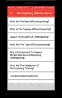 Electroplating Interview Question capture d'écran 1