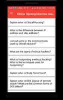 Ethical Hacking Interview Question Cartaz