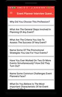 Event Planner Interview Question پوسٹر