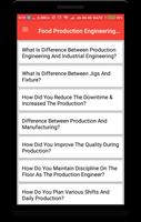 Food Production Engineering Q & A Affiche