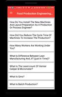 Food Production Engineering Q & A capture d'écran 1