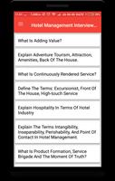 Hotel Management Interview Question पोस्टर