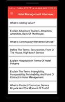Hotel Management Interview Question plakat
