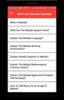 Matlab Interview Question الملصق