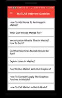 Matlab Interview Question تصوير الشاشة 1