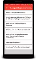 Managerial Economics Interview Question Plakat