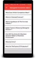 Managerial Economics Interview Question Screenshot 1