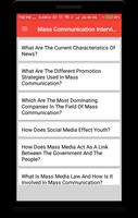 Mass Communication Interview Question Ekran Görüntüsü 1