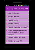 Networking Interview  Q&A poster