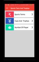 Sports Terms and Trophy 海报