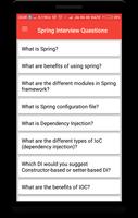 Poster Spring Interview Questions