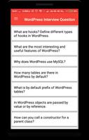 WordPress Interview Question screenshot 1