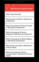 Web Services Interview Questions Ekran Görüntüsü 1