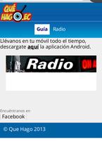 برنامه‌نما Quehago.ec عکس از صفحه