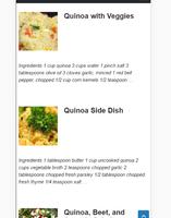 New Quinoa Recipes capture d'écran 1